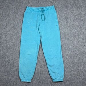 TNA Sweatfleece Cozy Fleece Boyfriend Fit Joggers Size Small Blue